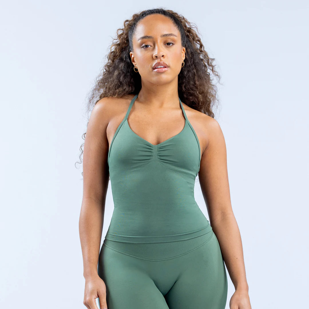 Women’s Seamless Yoga Halter Tank Top