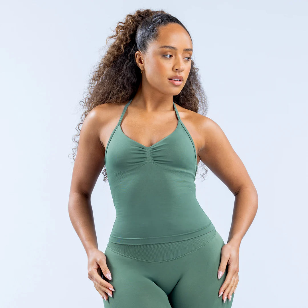 Women’s Seamless Yoga Halter Tank Top