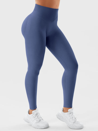 SYMO™ Seamless High-Waist Ruched Yoga Leggings