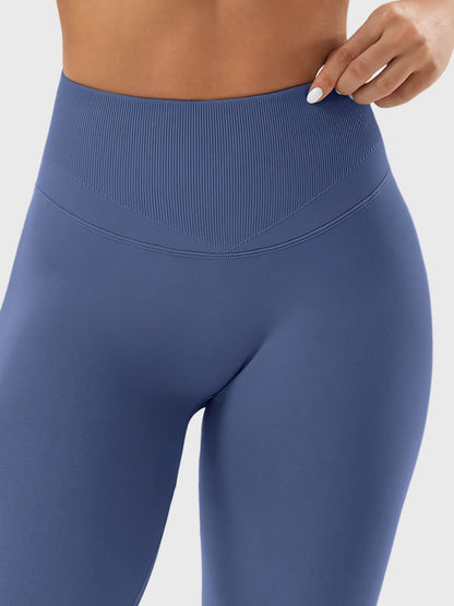 SYMO™ Seamless High-Waist Ruched Yoga Leggings