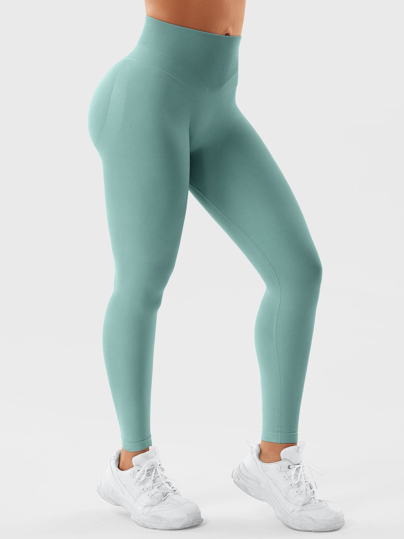 SYMO™ Seamless High-Waist Ruched Yoga Leggings