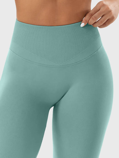 SYMO™ Seamless High-Waist Ruched Yoga Leggings