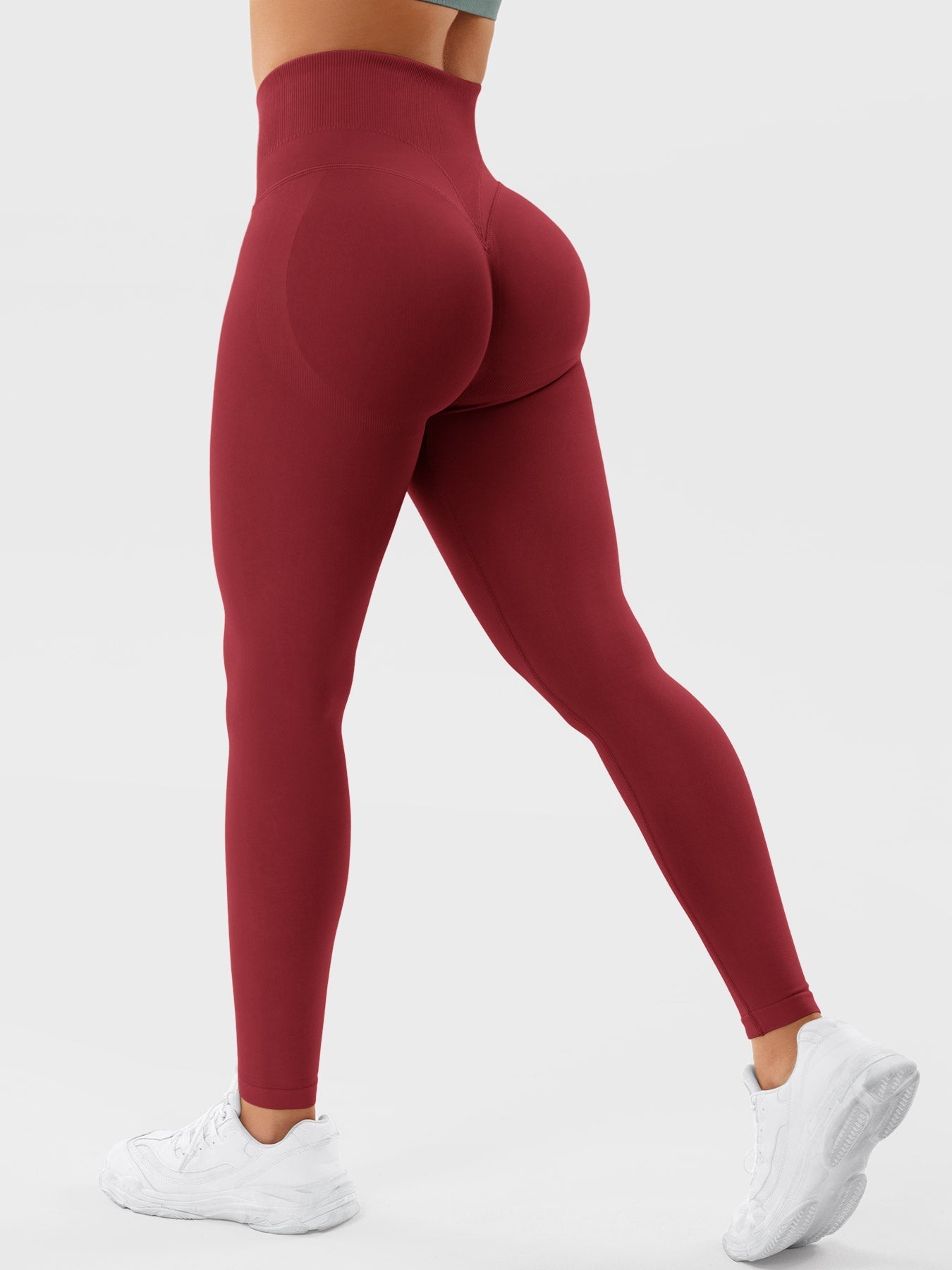 SYMO™ Seamless High-Waist Ruched Yoga Leggings