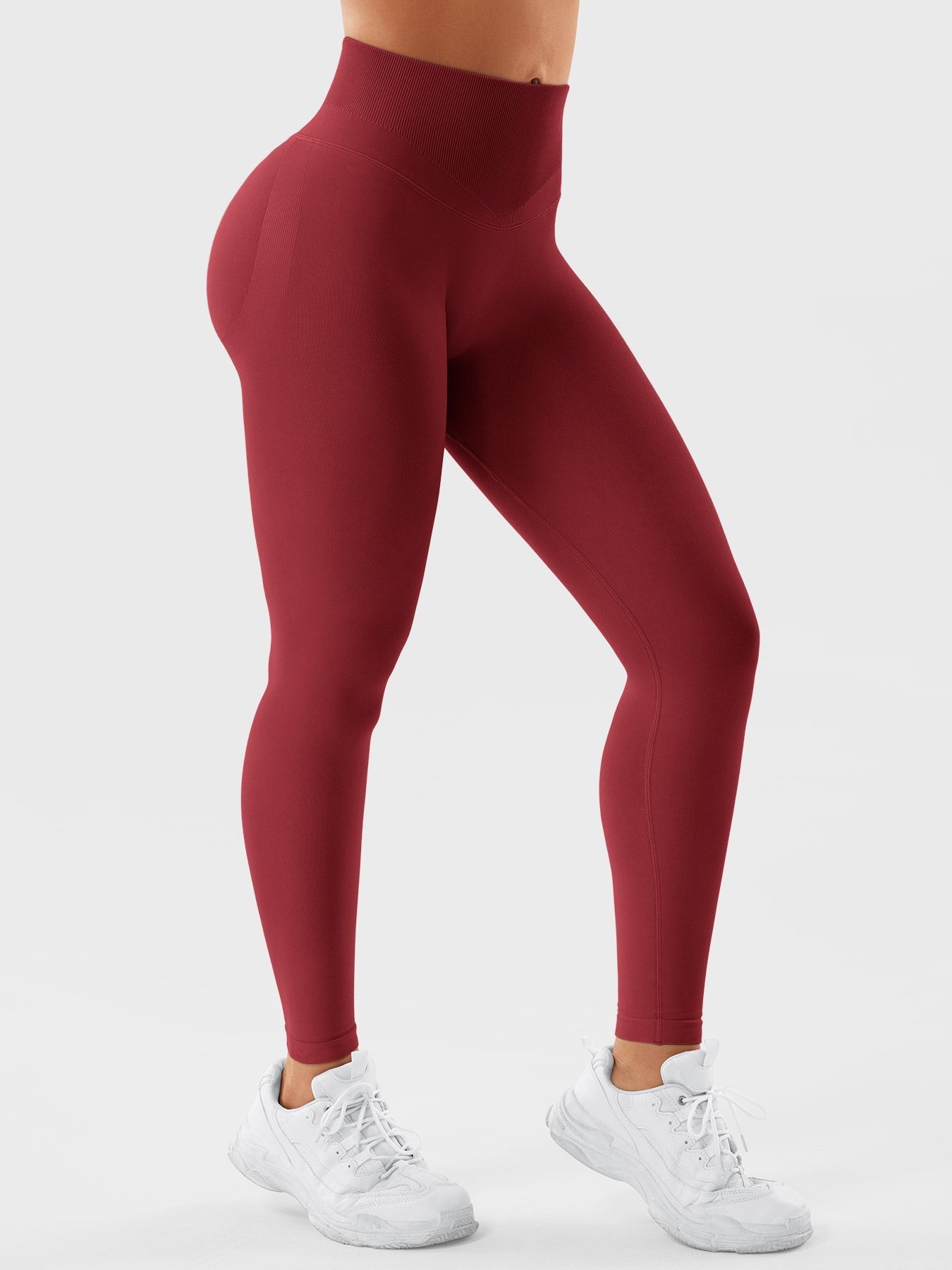 SYMO™ Seamless High-Waist Ruched Yoga Leggings